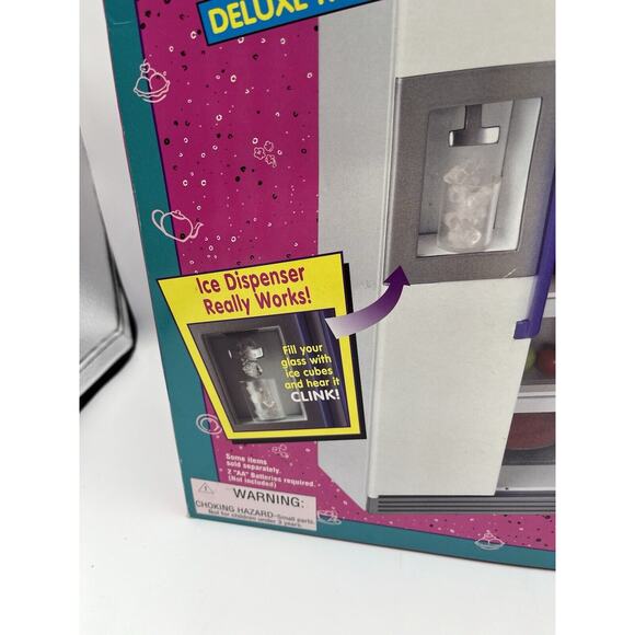 Vintage Tyco Kitchen Littles Deluxe Refrigerator Set Brand New - Picture 6 of 13